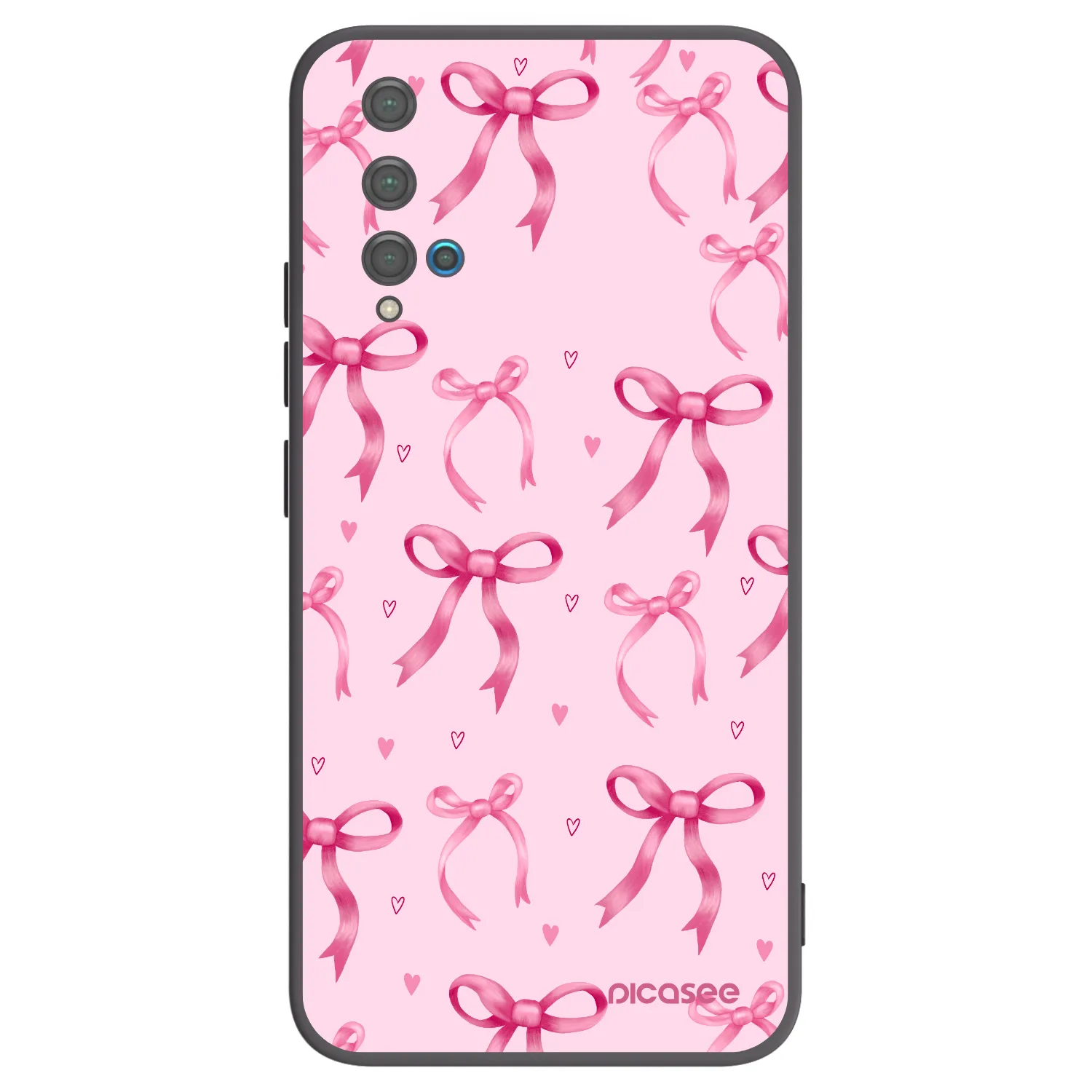 Picasee silikónový čierny obal pre Huawei Nova 5T - Bow Aesthetic
