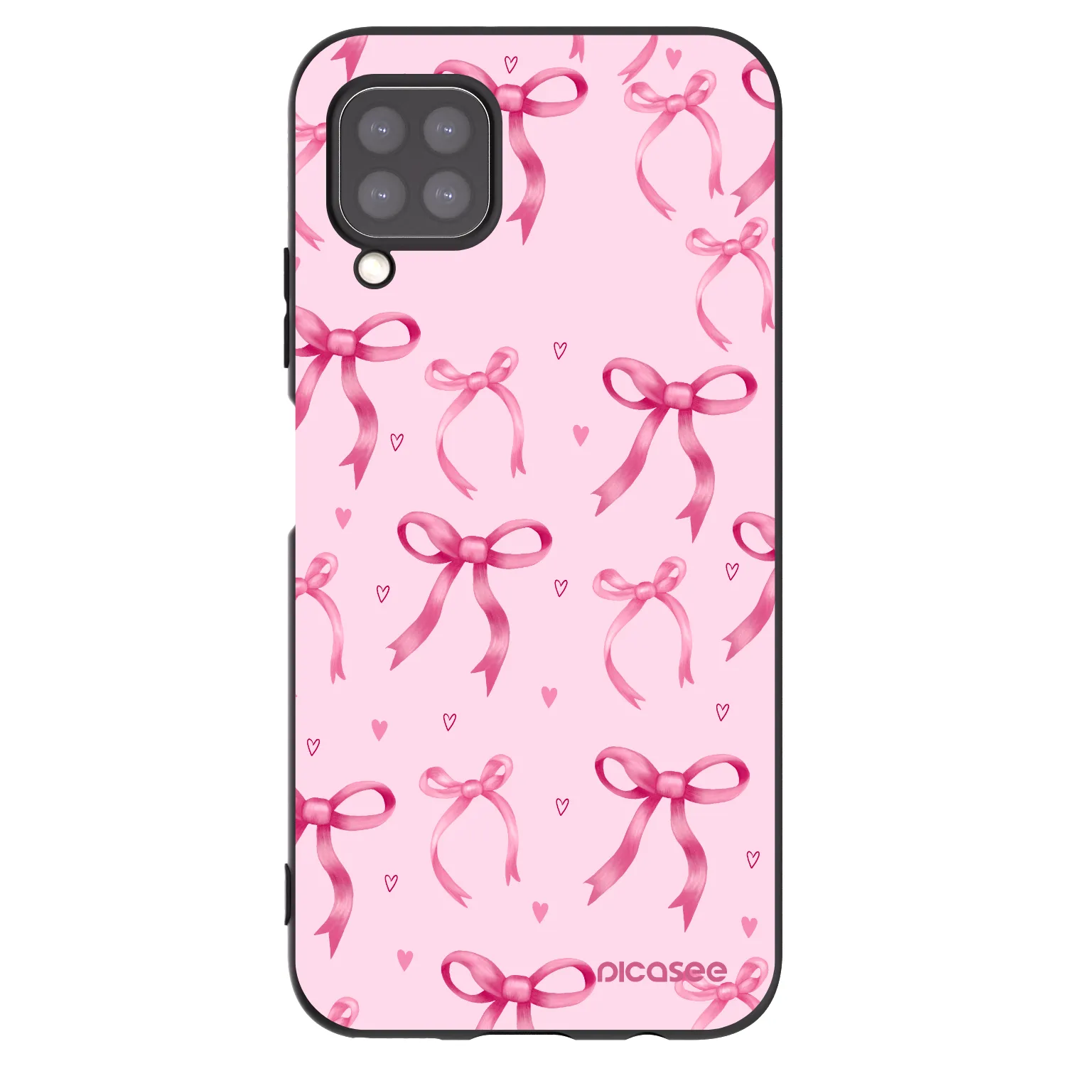 Picasee silikónový čierny obal pre Huawei P40 Lite - Bow Aesthetic