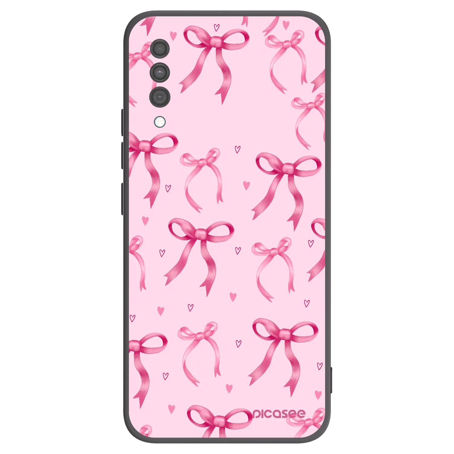 Picasee silikónový čierny obal pre Samsung Galaxy A30s A307F - Bow Aesthetic