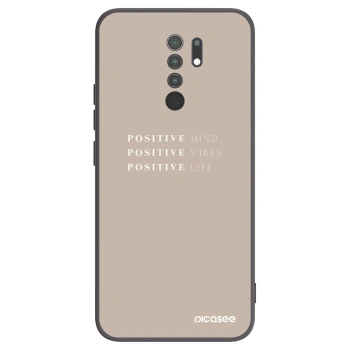 Picasee silikónový čierny obal pre Xiaomi Redmi 9 - Positive Vibes