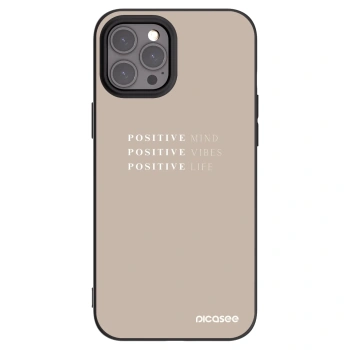 Picasee silikónový čierny obal pre Apple iPhone 12 Pro Max - Positive Vibes