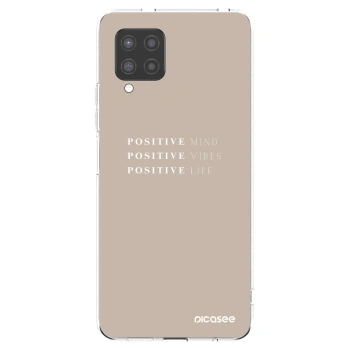 Picasee silikónový prehľadný obal pre Samsung Galaxy A42 A426B - Positive Vibes