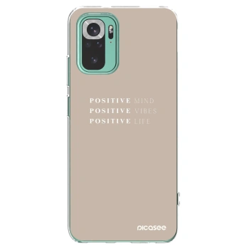 Picasee silikónový prehľadný obal pre Xiaomi Redmi Note 10 Pro - Positive Vibes