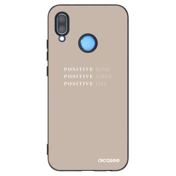 Picasee silikónový čierny obal pre Huawei P20 Lite - Positive Vibes