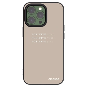 Picasee silikónový čierny obal pre Apple iPhone 13 Pro - Positive Vibes