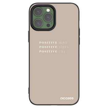 Picasee silikónový čierny obal pre Apple iPhone 13 Pro Max - Positive Vibes
