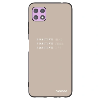 Picasee silikónový čierny obal pre Samsung Galaxy A22 A226B 5G - Positive Vibes