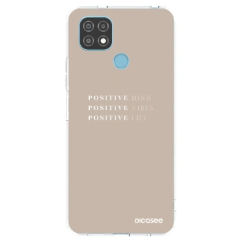 Picasee silikónový prehľadný obal pre Realme C21 - Positive Vibes