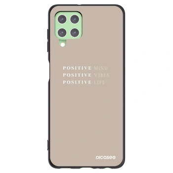 Picasee silikónový čierny obal pre Samsung Galaxy A22 A225F 4G - Positive Vibes