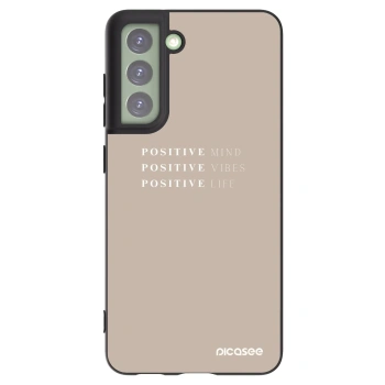 Picasee silikónový čierny obal pre Samsung Galaxy S21 FE 5G - Positive Vibes