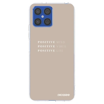 Picasee silikónový prehľadný obal pre Honor X8 4G - Positive Vibes