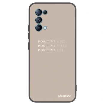 Picasee silikónový čierny obal pre OPPO A16s - Positive Vibes