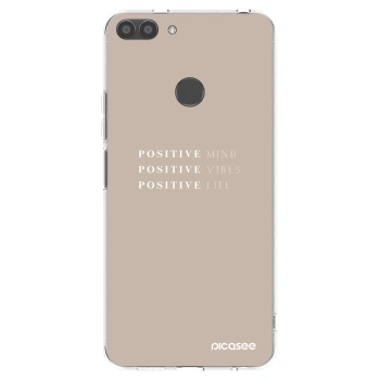 Picasee silikónový prehľadný obal pre Huawei P Smart - Positive Vibes