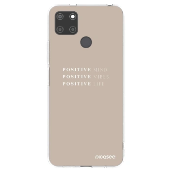 Picasee silikónový prehľadný obal pre Realme C21Y - Positive Vibes