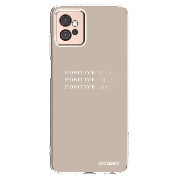 Picasee silikónový prehľadný obal pre Motorola Moto G32 - Positive Vibes