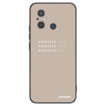 Picasee silikónový čierny obal pre Xiaomi Redmi 12C - Positive Vibes