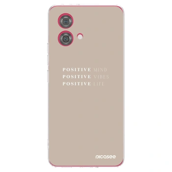 Picasee silikónový prehľadný obal pre Motorola Moto G84 5G - Positive Vibes