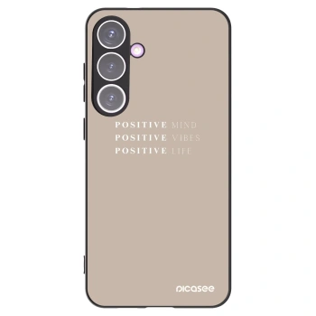 Picasee silikónový čierny obal pre Samsung Galaxy S24+ S926B 5G - Positive Vibes