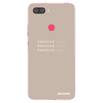Picasee silikónový prehľadný obal pre Xiaomi Mi 8 Lite - Positive Vibes