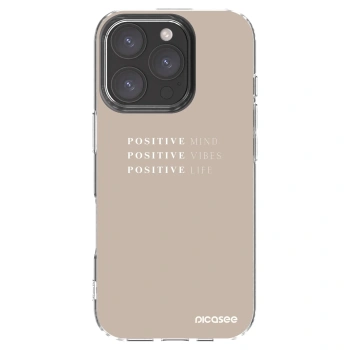 Picasee silikónový prehľadný obal pre Apple iPhone 16 Pro - Positive Vibes