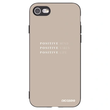 Picasee silikónový čierny obal pre Apple iPhone 8 - Positive Vibes