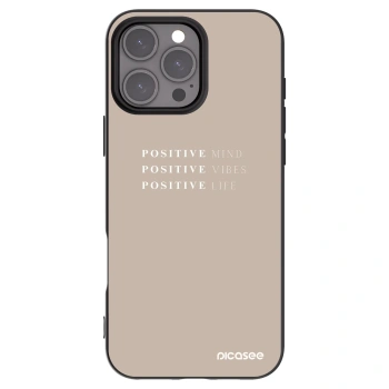 Picasee silikónový čierny obal pre Apple iPhone 16 Pro Max - Positive Vibes
