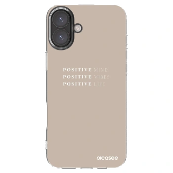 Picasee silikónový prehľadný obal pre Apple iPhone 16 Plus - Positive Vibes