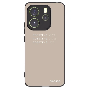 Picasee silikónový čierny obal pre Xiaomi Redmi Note 14 4G - Positive Vibes