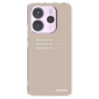 Picasee silikónový prehľadný obal pre Xiaomi Redmi Note 14 4G - Positive Vibes