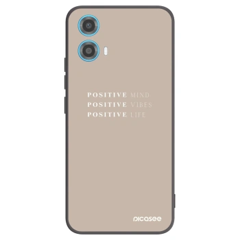 Picasee silikónový čierny obal pre Motorola Moto G34 5G - Positive Vibes