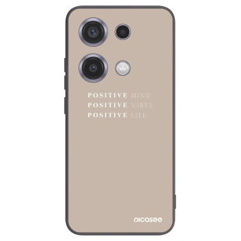 Picasee silikónový čierny obal pre Xiaomi Redmi Note 14S - Positive Vibes