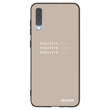 Picasee silikónový čierny obal pre Samsung Galaxy A70 A705F - Positive Vibes