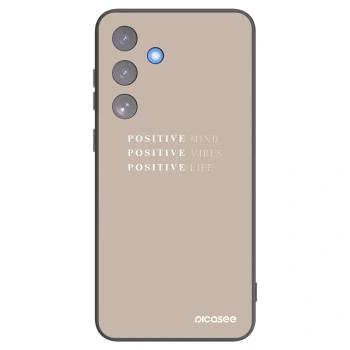 Picasee silikónový čierny obal pre Samsung Galaxy S25 FE 5G - Positive Vibes