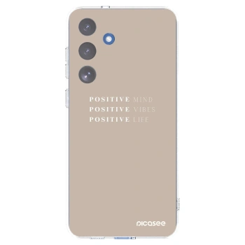 Picasee silikónový prehľadný obal pre Samsung Galaxy S25 FE 5G - Positive Vibes