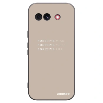 Picasee silikónový čierny obal pre Google Pixel 10a - Positive Vibes