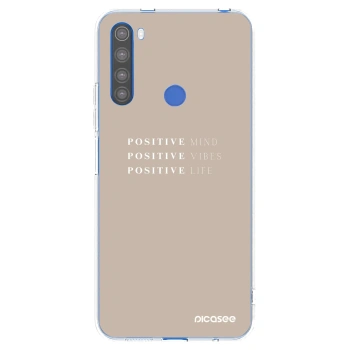 Picasee silikónový prehľadný obal pre Xiaomi Redmi Note 8T - Positive Vibes