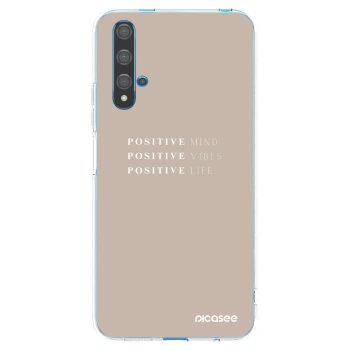 Picasee silikónový prehľadný obal pre Huawei Nova 5T - Positive Vibes