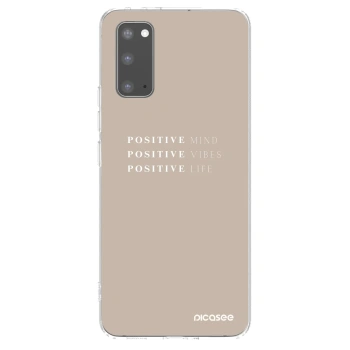 Picasee silikónový prehľadný obal pre Samsung Galaxy S20 G980F - Positive Vibes