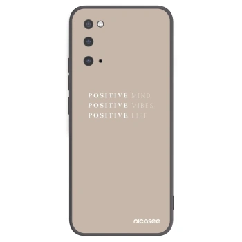 Picasee silikónový čierny obal pre Samsung Galaxy S20 G980F - Positive Vibes