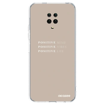 Picasee silikónový prehľadný obal pre Xiaomi Redmi Note 9S - Positive Vibes