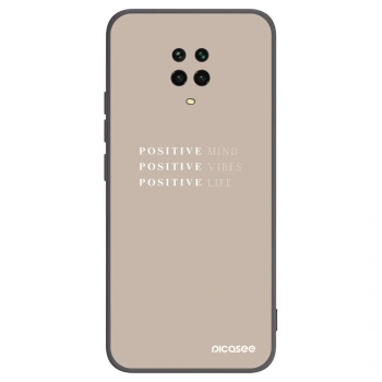 Picasee silikónový čierny obal pre Xiaomi Redmi Note 9S - Positive Vibes