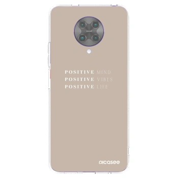 Picasee silikónový prehľadný obal pre Xiaomi Poco F2 Pro - Positive Vibes