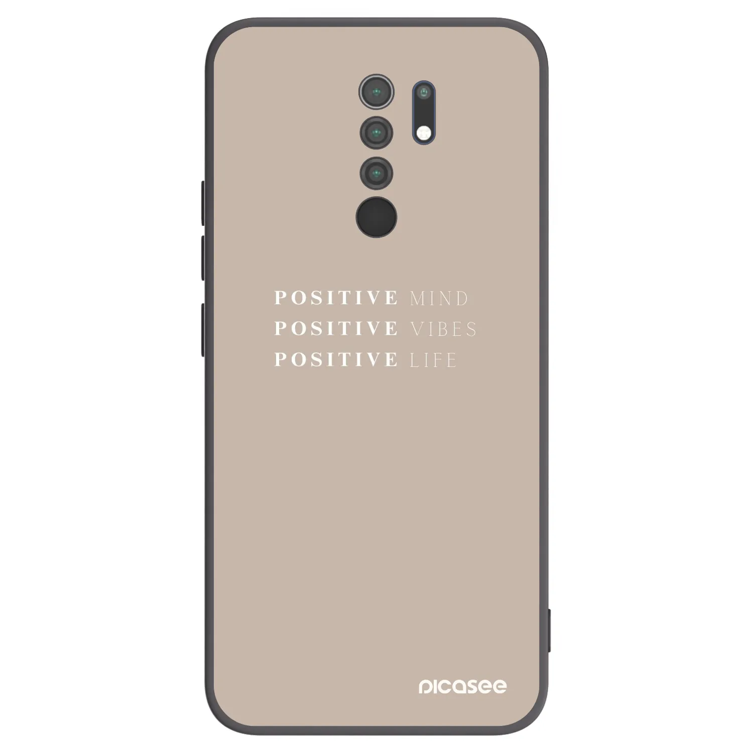 Picasee silikónový čierny obal pre Xiaomi Redmi 9 - Positive Vibes