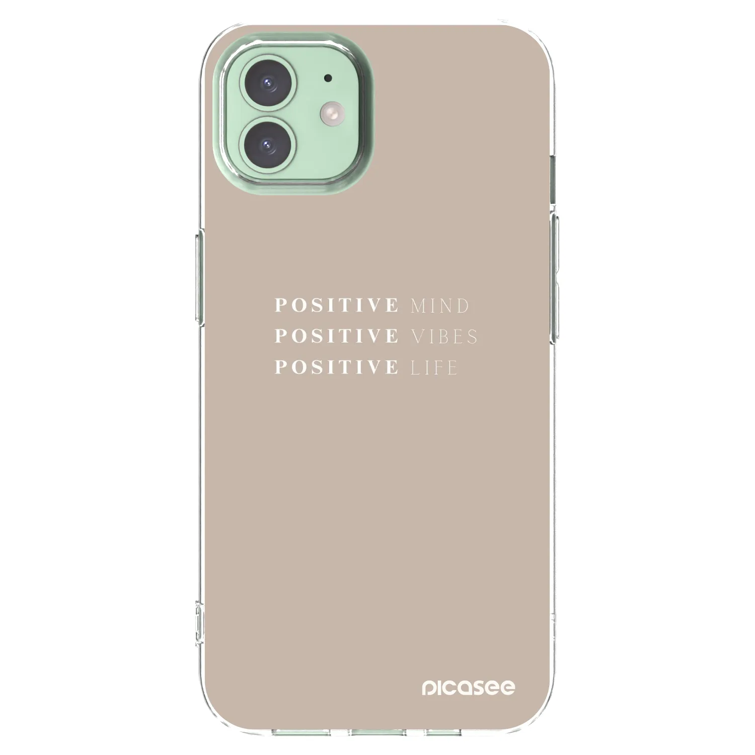 Silikónový prehľadný obal pre Apple iPhone 12 Pro - Positive Vibes