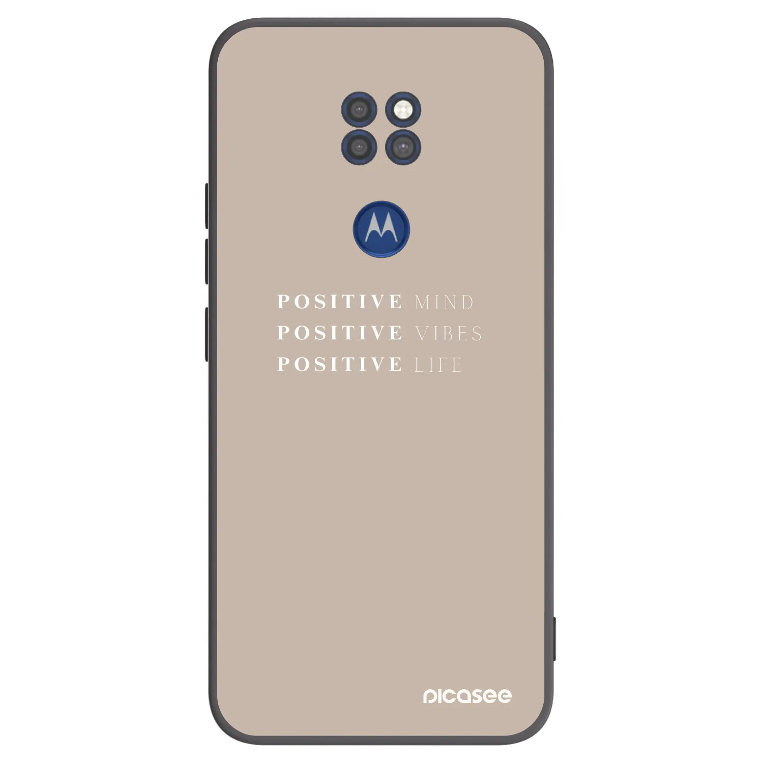 Picasee silikónový čierny obal pre Motorola Moto G9 Play - Positive Vibes
