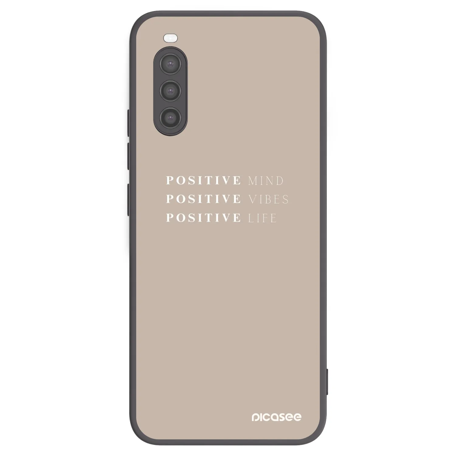 Picasee silikónový čierny obal pre Sony Xperia 10 II - Positive Vibes