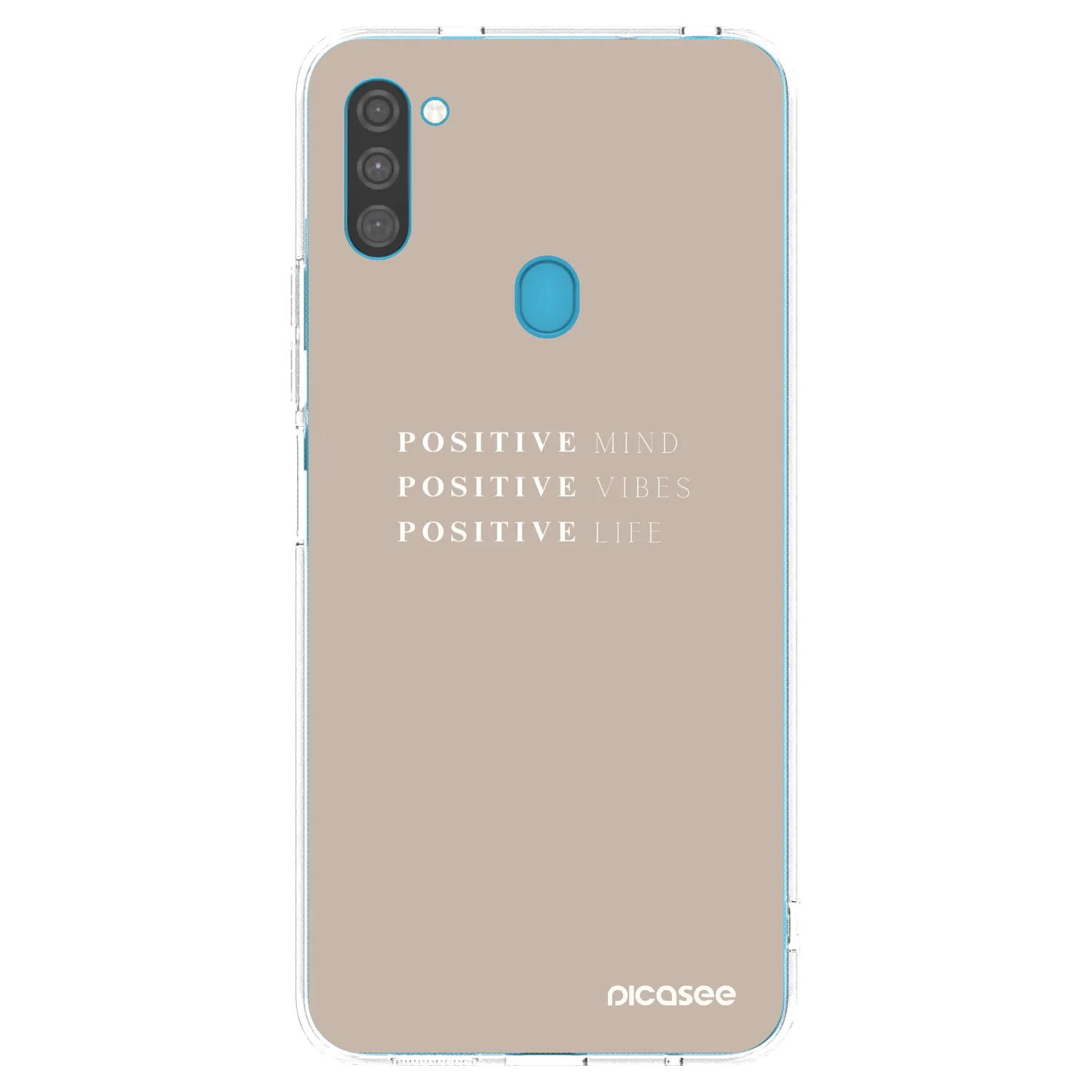 Picasee silikónový prehľadný obal pre Samsung Galaxy M11 - Positive Vibes