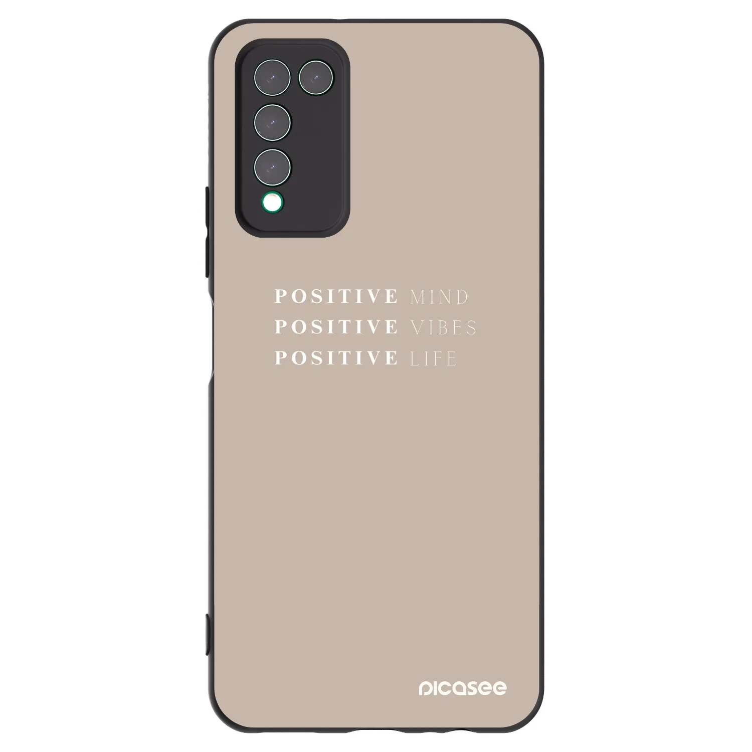 Picasee silikónový čierny obal pre Honor 10X Lite - Positive Vibes