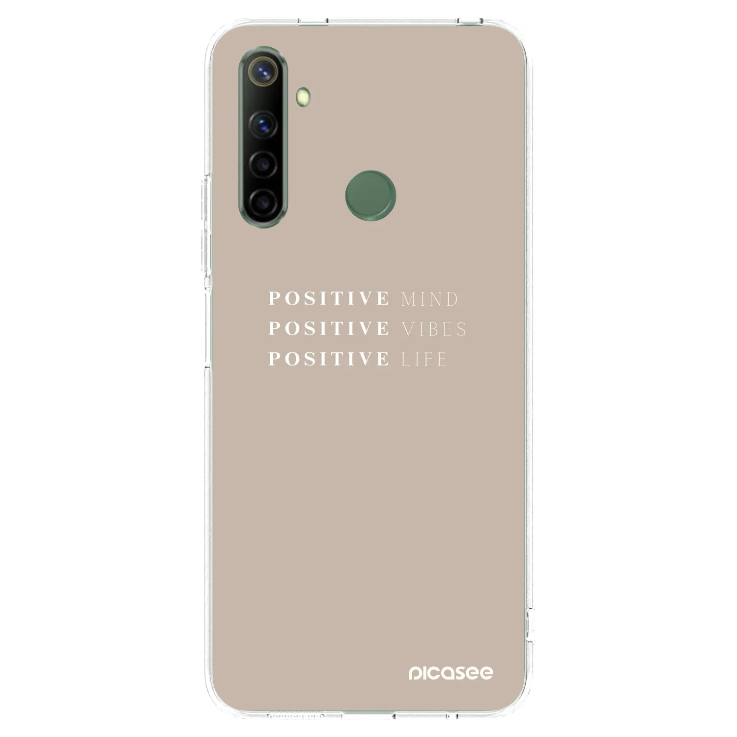 Picasee silikónový prehľadný obal pre Realme 6i - Positive Vibes