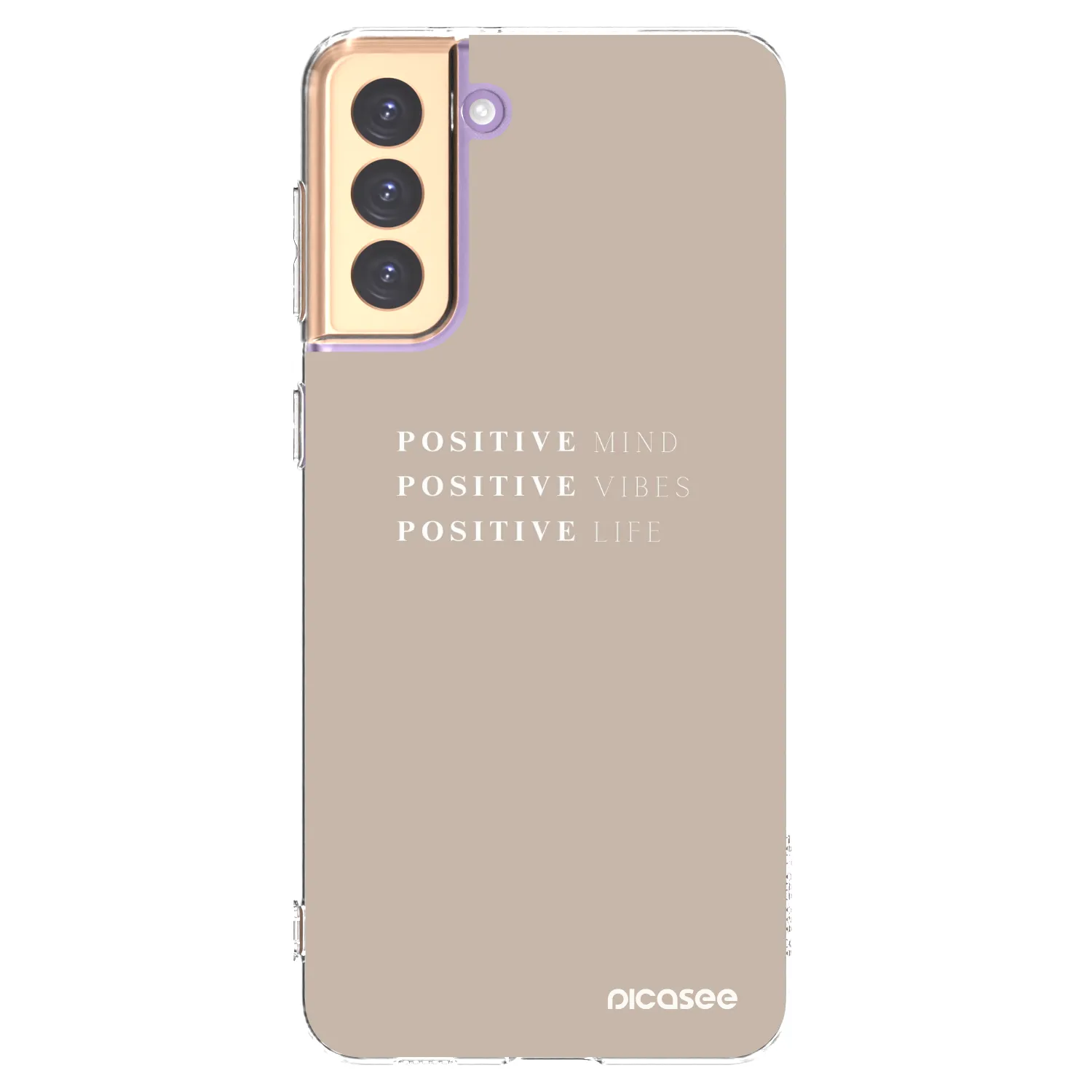 Picasee silikónový prehľadný obal pre Samsung Galaxy S21+ 5G G996F - Positive Vibes